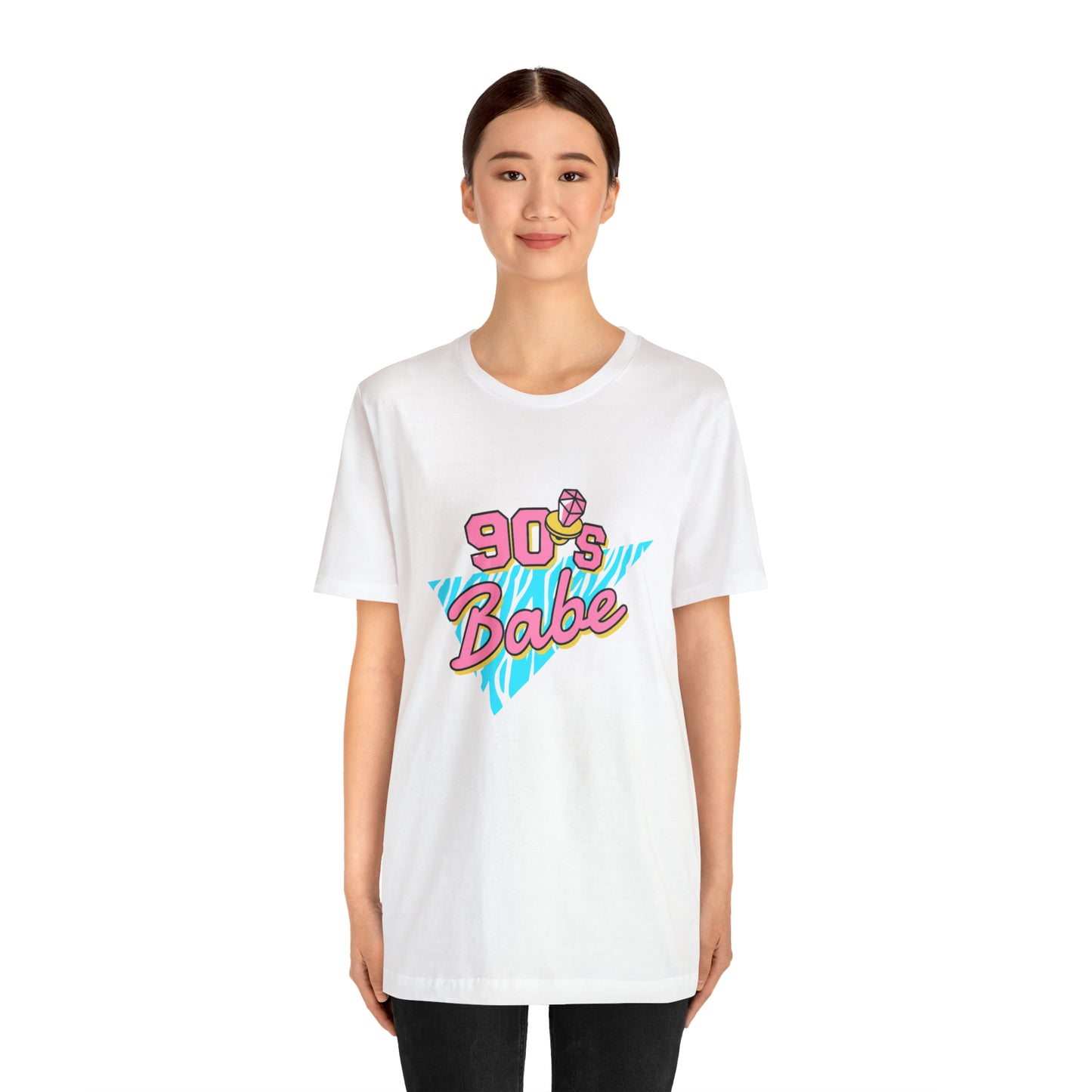 90's Babe shirt, gift for her, Christmas shirt, galantine gift best friend trip, Unisex Jersey Short Sleeve Tee