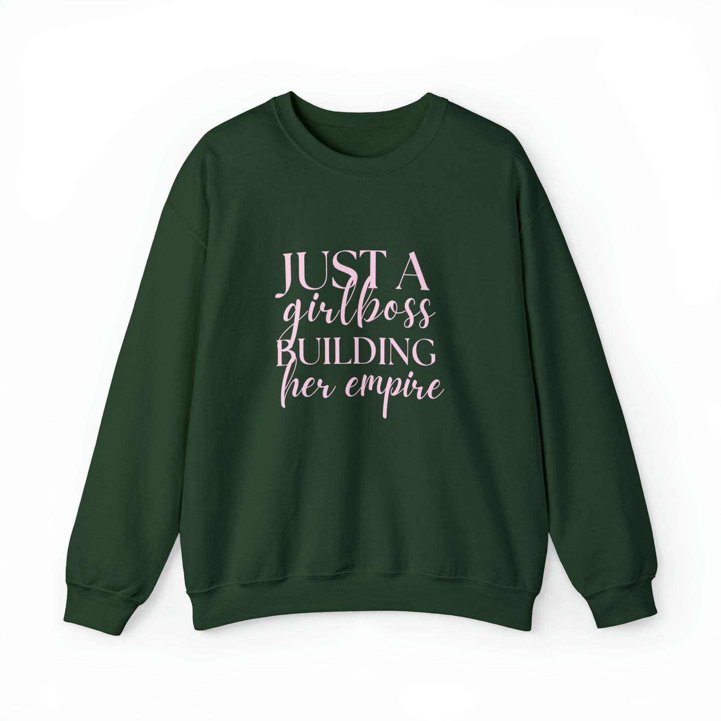 Boss Babe sweatshirt,Girlboss Sweatshirt, Just a girlboss building her empire, Bossbabe sweater,Christmas gift for her,Birthday gift