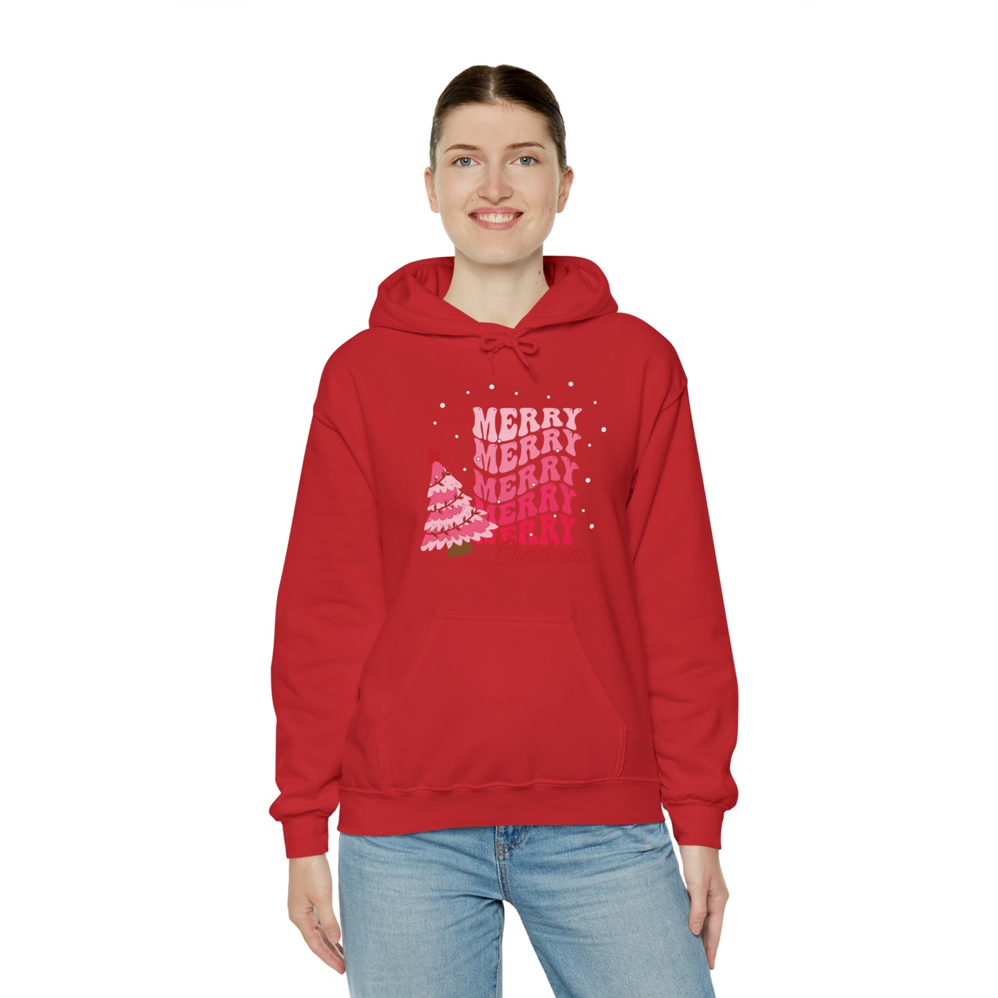 Festive AF hoodie blue Merry Bright Christmas Sweatshirt for Women Men Christmas Sweater Holiday Christmas gift for her gift for him