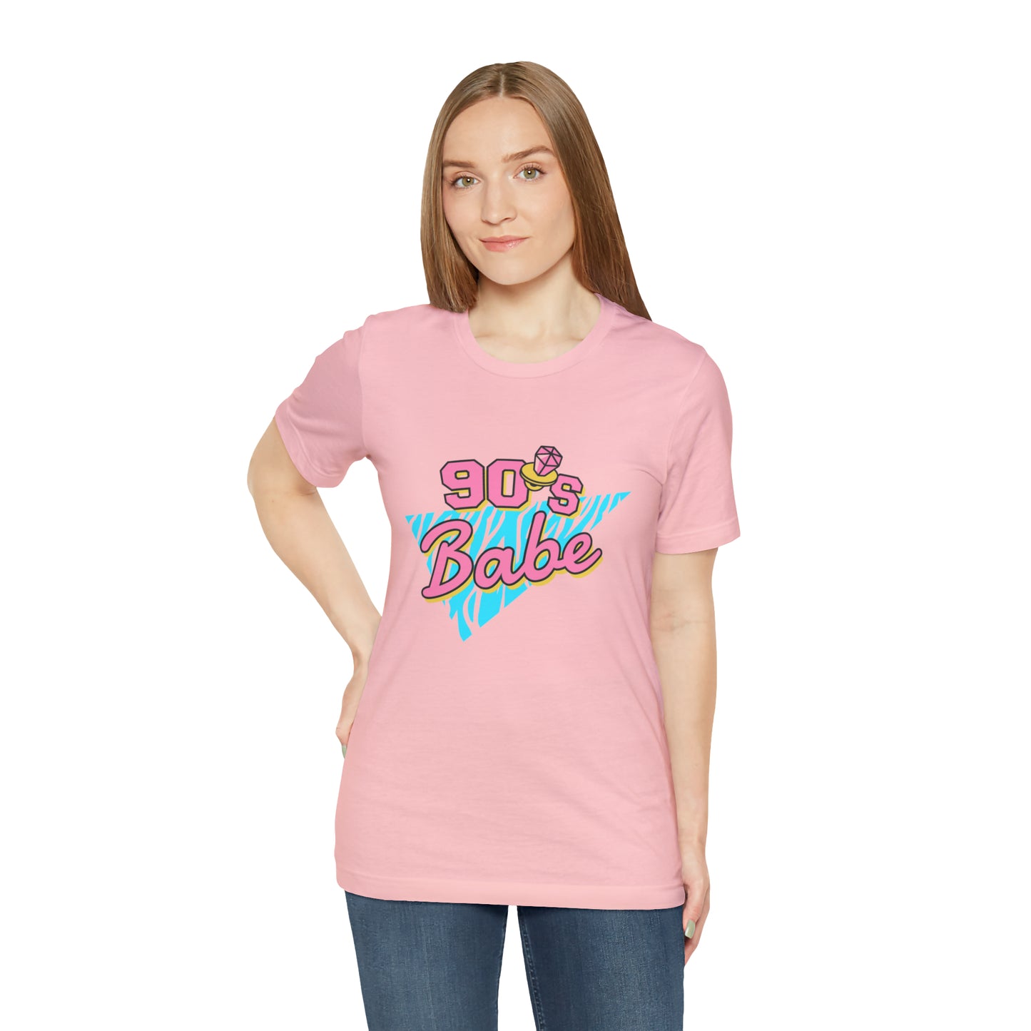 90's Babe shirt, gift for her, Christmas shirt, galantine gift best friend trip, Unisex Jersey Short Sleeve Tee