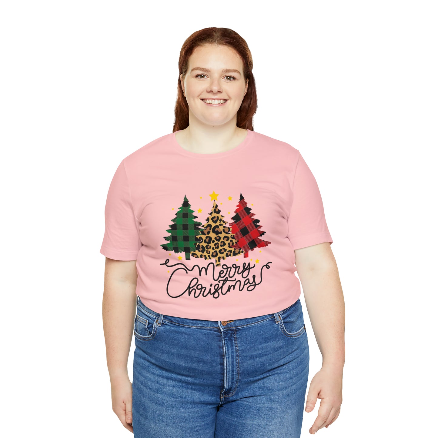 Festive AF shirt Pink Merry Bright Christmas Tshirt for Women Men Christmas Shirt Sweater Holiday Christmas gift for her gift for him Plaid