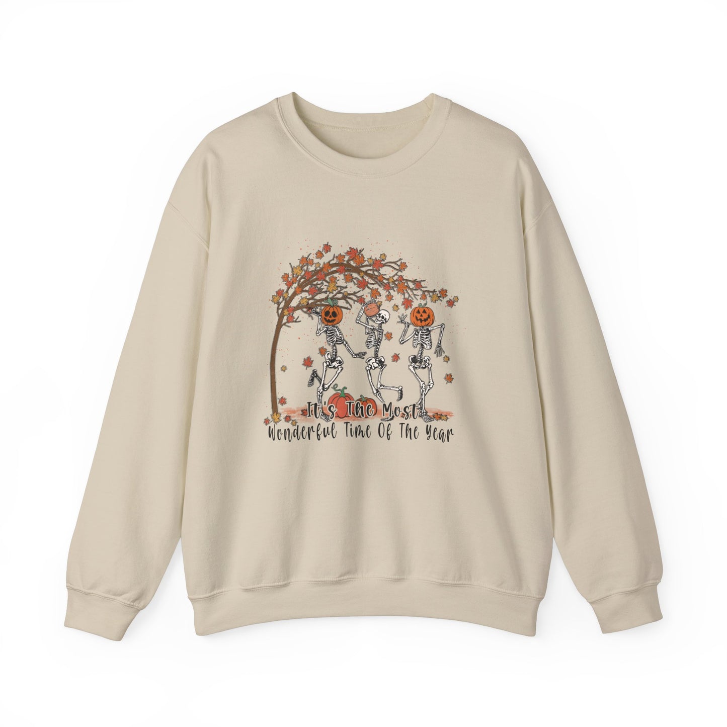 Halloween sweatshirt skeleton fall vibes Its the most wonderful time of the year sweater funny Halloween sweater fall Shirt best friend gift