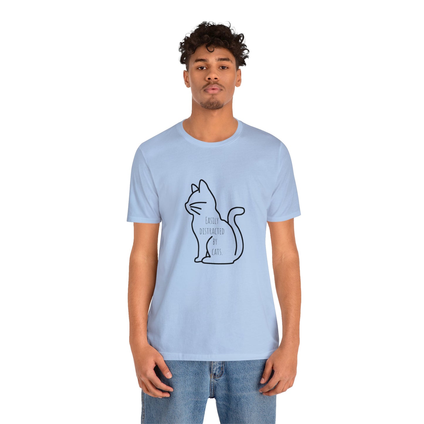 Easily distracted by cats Funny Cat lover shirt anime cat Shirt karma is a cat Gift for Cat Lover Gift for Cat Mom Gift cat dad shirt