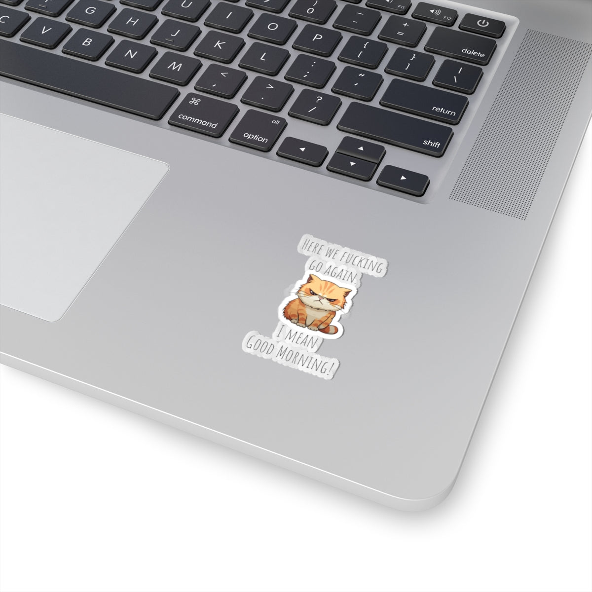 Grumpy cat Christmas sticker grumpy sticker funny coworker gift funny here we fucking go bestfriend gift KissCut Stickers Halloween stickers