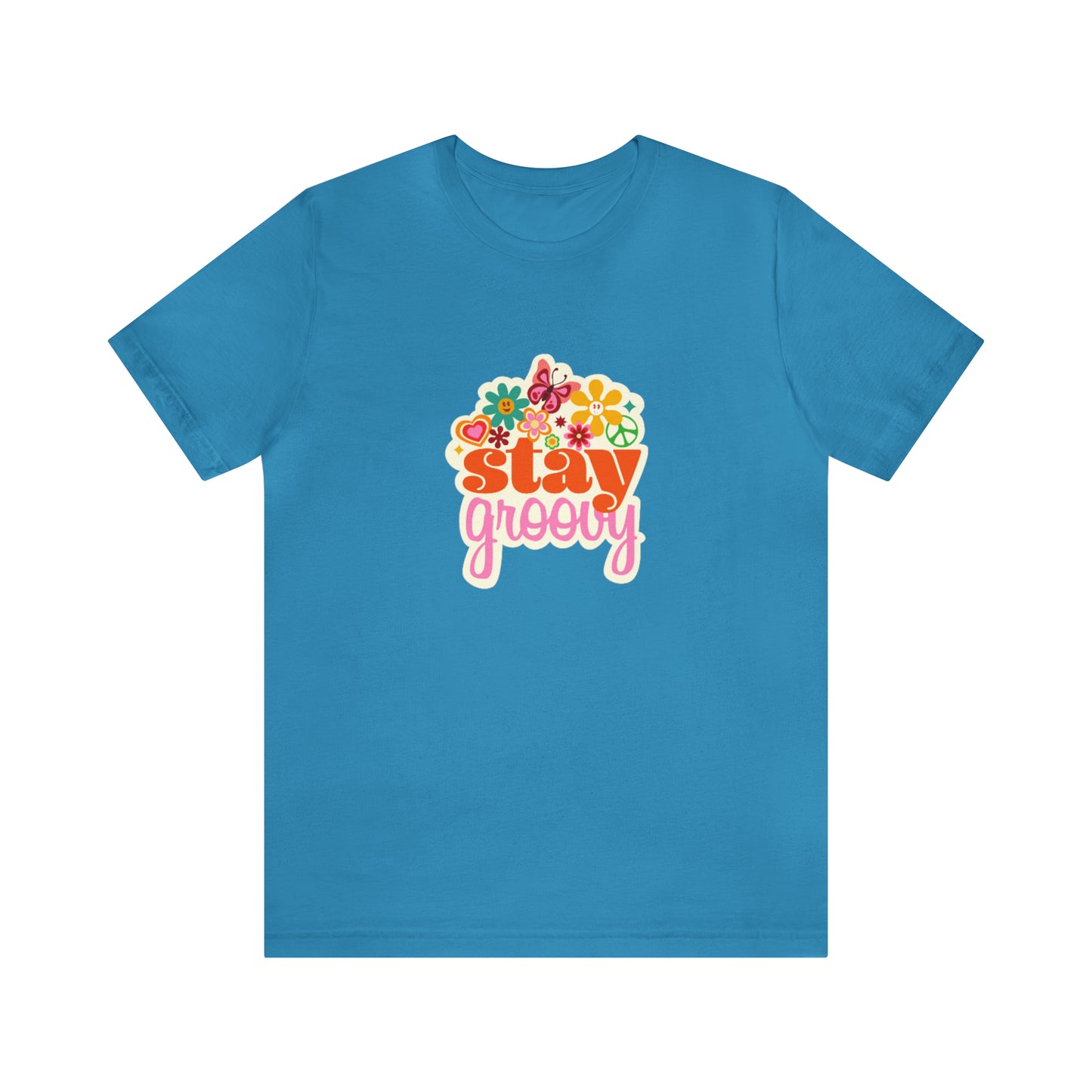 Stay Groovy t-shirt, Hippie shirt, good vibes shirt, summer fun style gift,travel shirt,best friend trip vacation trip