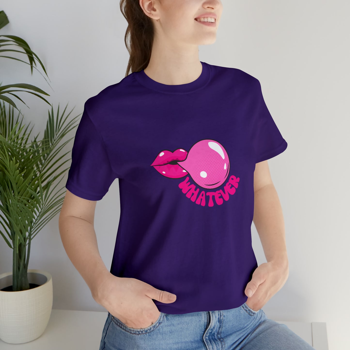 Whatever bubblegum T-Shirt Aesthetic Shirt Trendy Shirt Shirt With Words On Back Positive Gift for him Gift for her boho shirt hippie soul