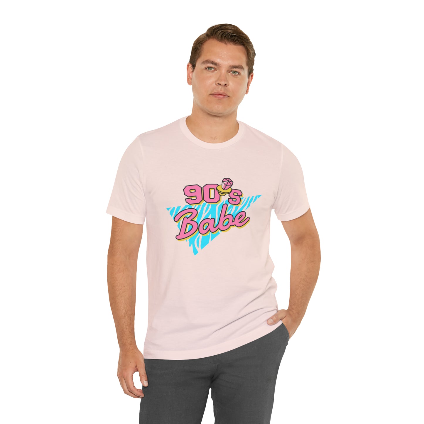 90's Babe shirt, gift for her, Christmas shirt, galantine gift best friend trip, Unisex Jersey Short Sleeve Tee