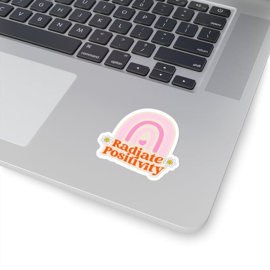 Radiate positivity sticker Be your own sunshine sticker Delulu sticker Retro sticker bestie gift for her bestfriend gift sticker