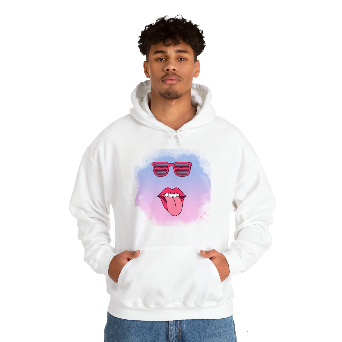 Lip Sunglasses Hoodie, Bubble Gum kiss Hoodie, Fun Summer shirt, Birthday gift for her, Galantine gift for her,best friend gift, vacation