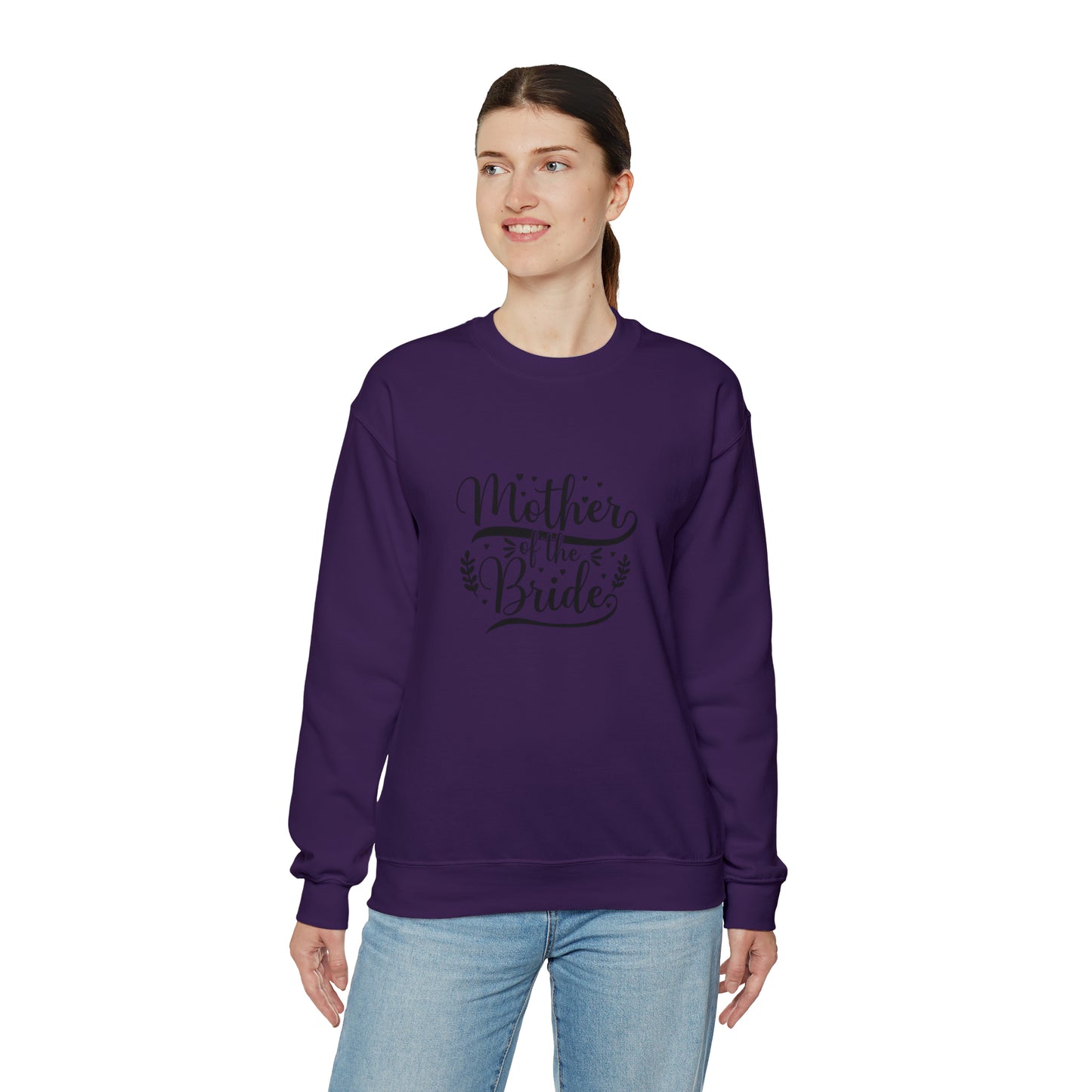 Mother of the bride sweatshirt, wedding attire, gift for Mom, bridal party clothes, yoga wear for her, for him, Birthday gift for her