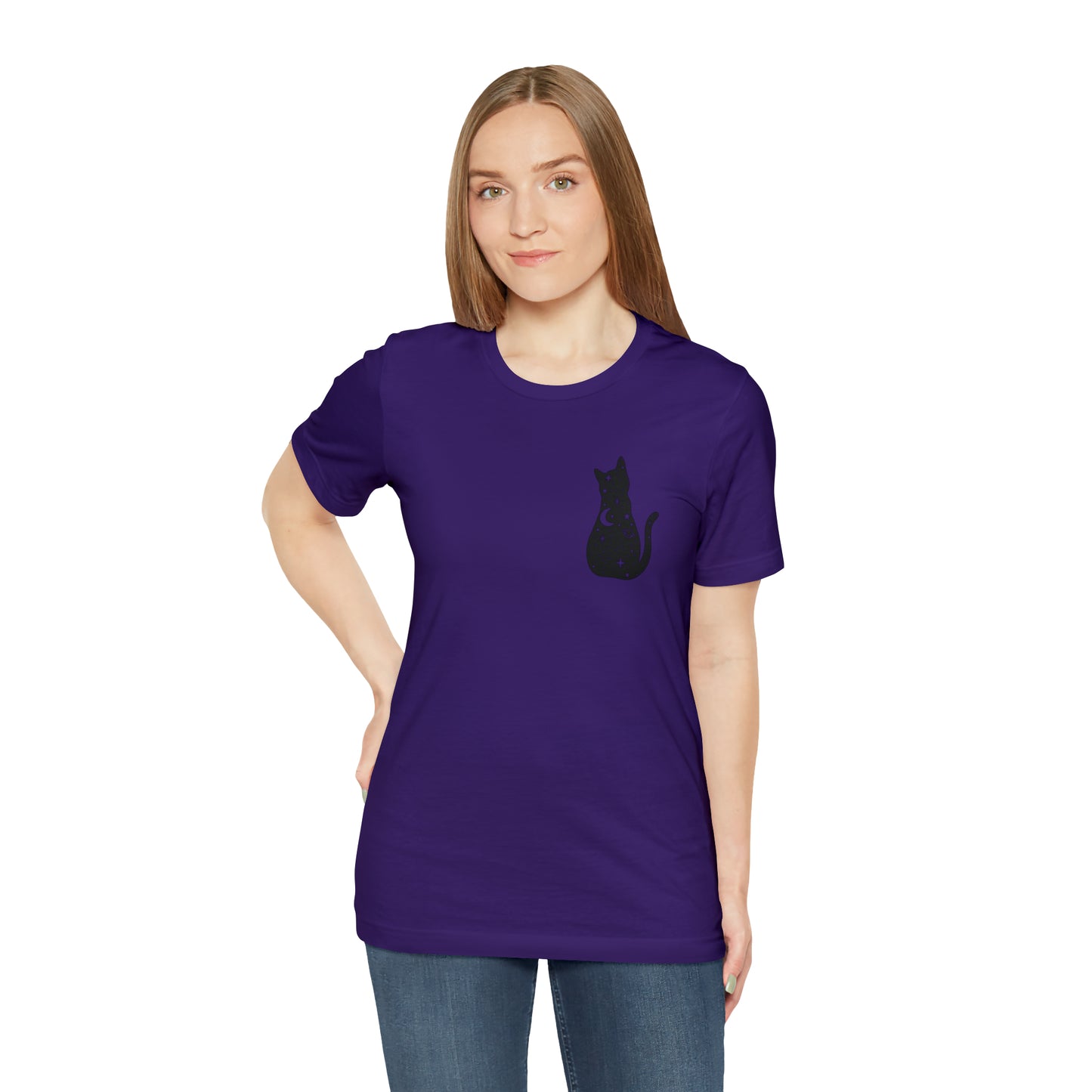 Cat Halloween shirt Witches Halloween T shirt Halloween Sweater Christmas Gift for Cat Lover Gift, Black Cat Gift for Cat Mom Gift moon
