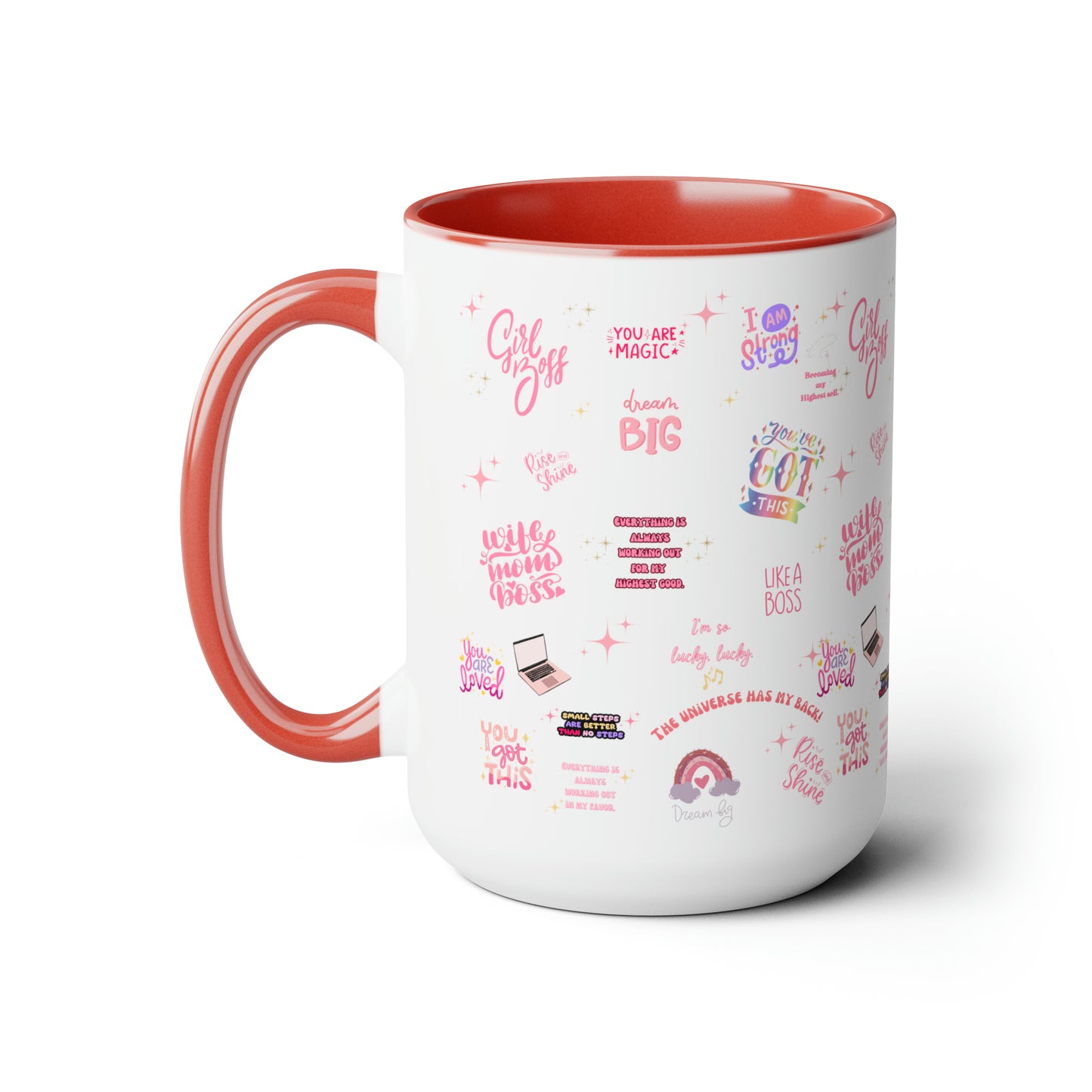 Positive affirmations Coffee Mug girlboss mug birthday gift wife mom boss mug gift for her gift for wife Coffee Mugs tea Christmas gift 15oz
