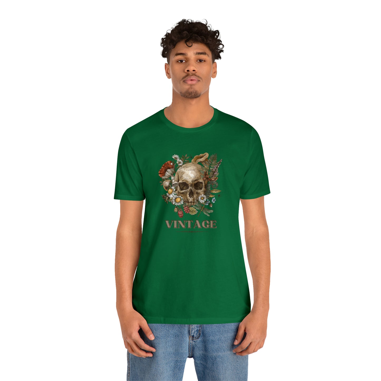 Vintage retro shirt skeleton head shirt Halloween tee Floral Shirt unisex Retro Themed vintage Gift christmas gift