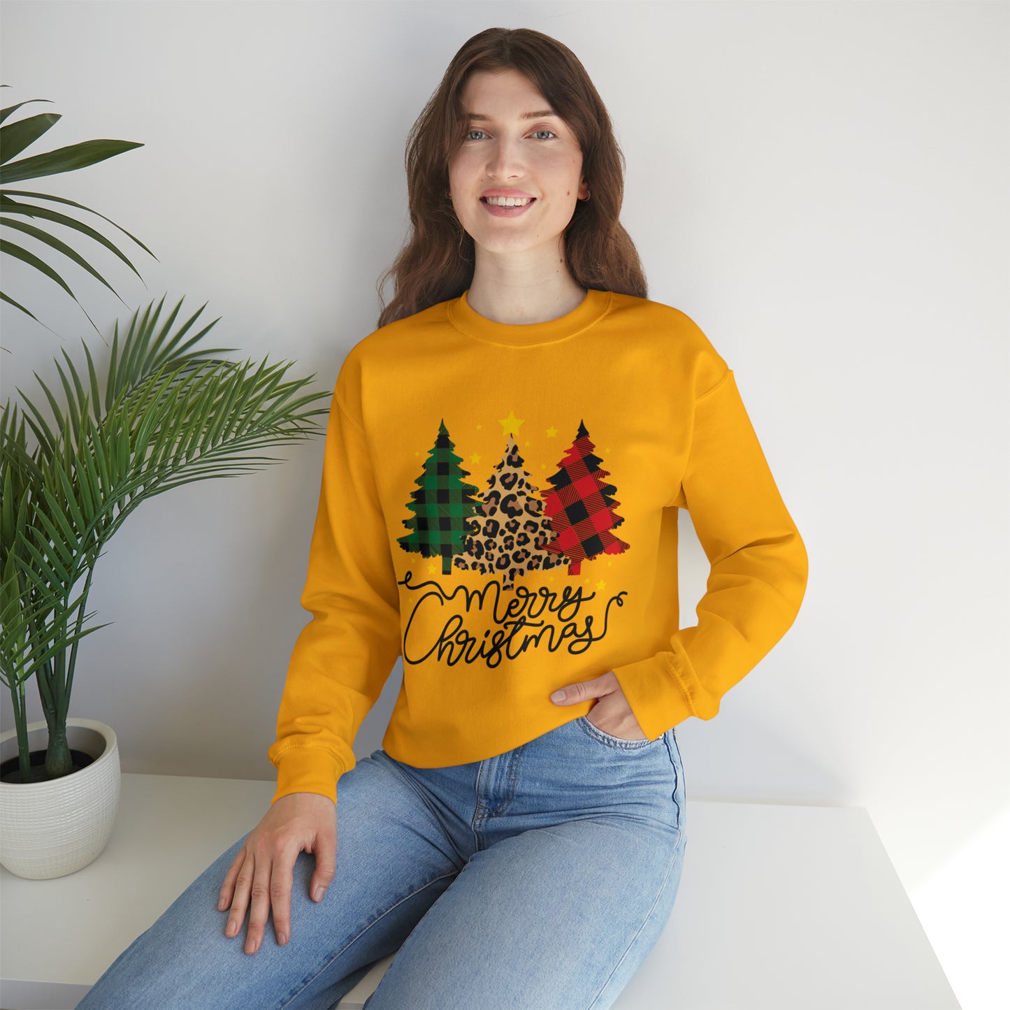 Festive AF sweater Pink Merry Bright Christmas Sweatshirt for Women Christmas Shirt Sweater Holiday Christmas gift for her gift for him