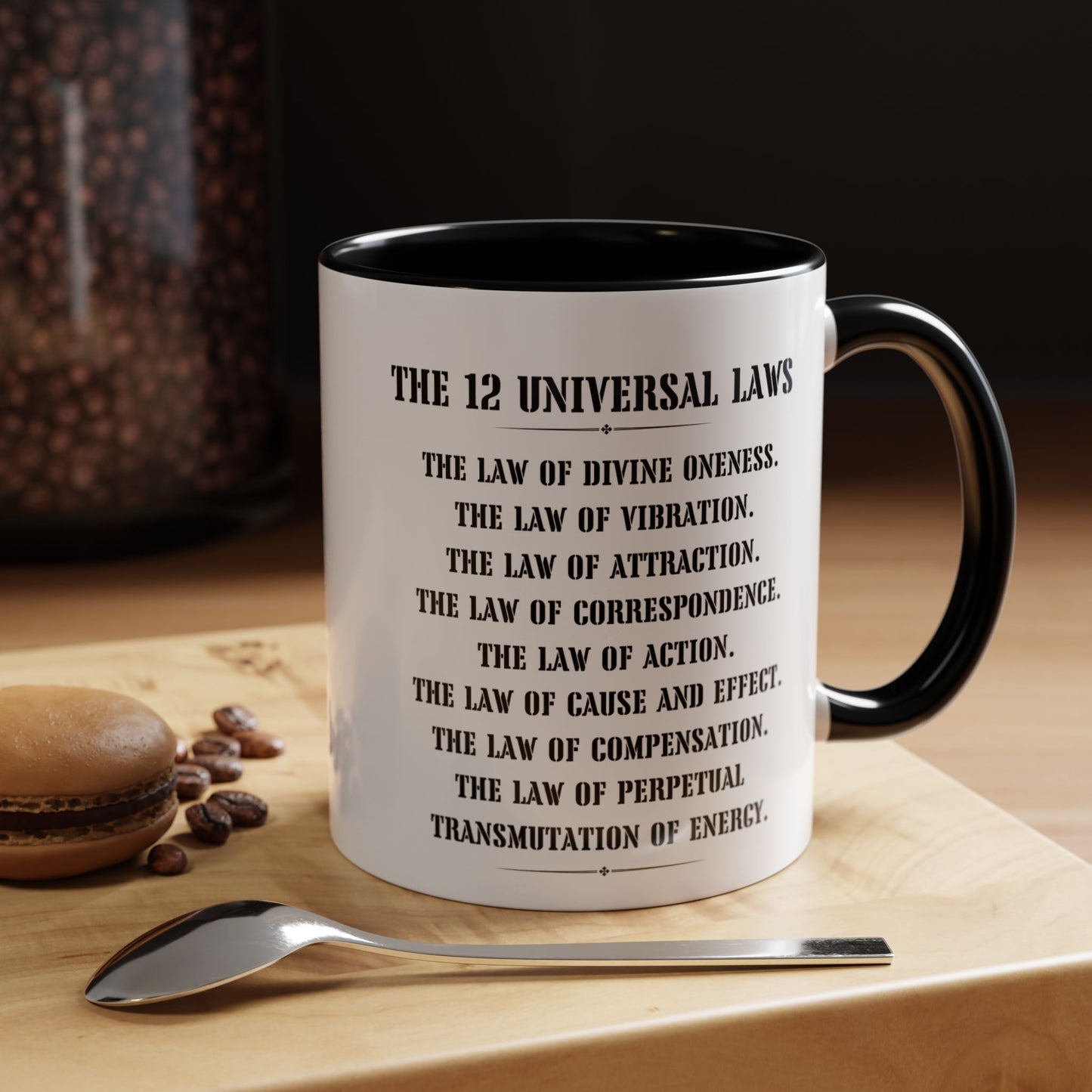 The 12 laws of the universe mug best friend mug CoffeeMug Custom name manifesting Gift Christmas Tea Cup hot cocoa Kitchen Decor bestie gift