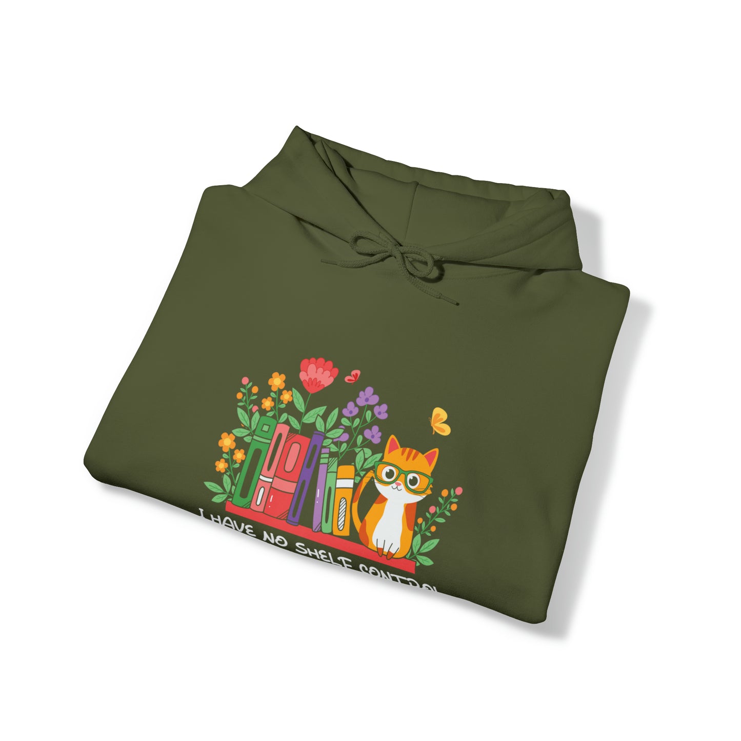 Cat lover hoodie book lover sweater BookShelf control orange cat Shirt Halloween Cat Sweatshirt Gift for Cat Lover Gift for Cat Mom Gift