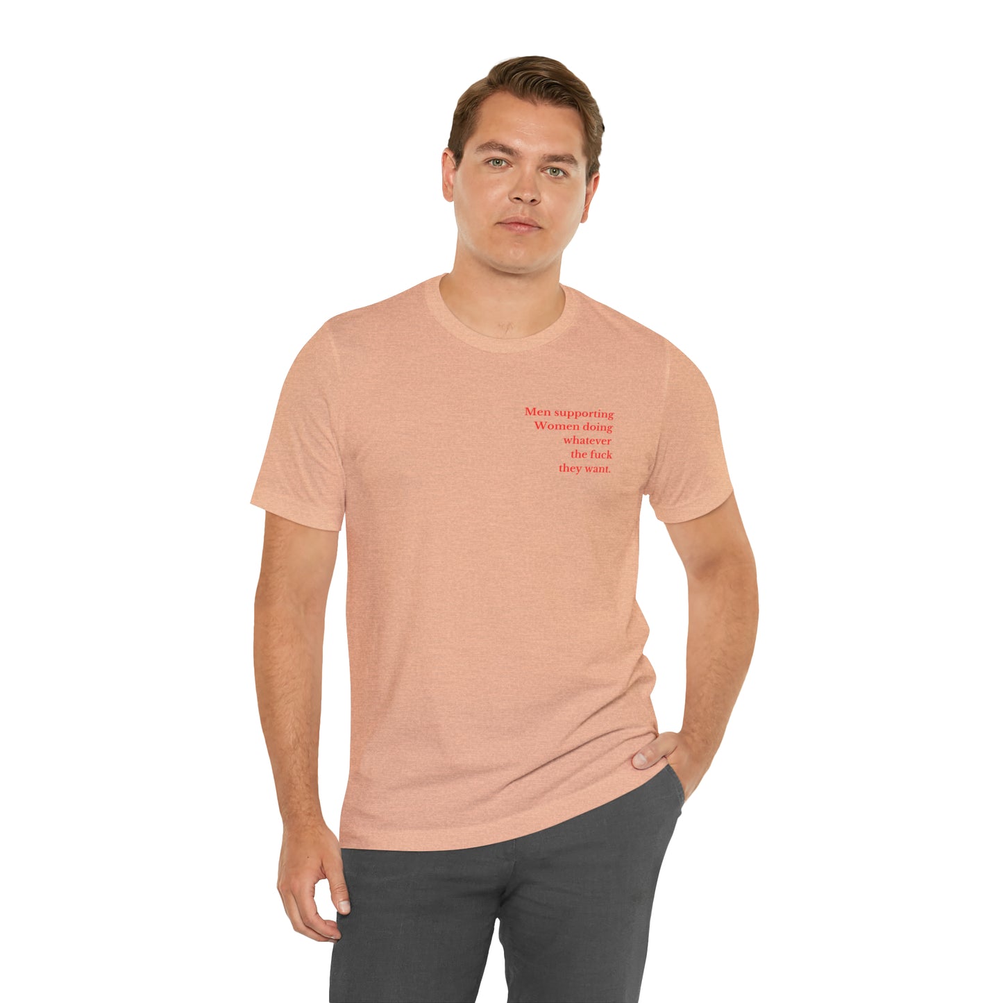 Men supporting women shirt gift for him Christmas gift Party