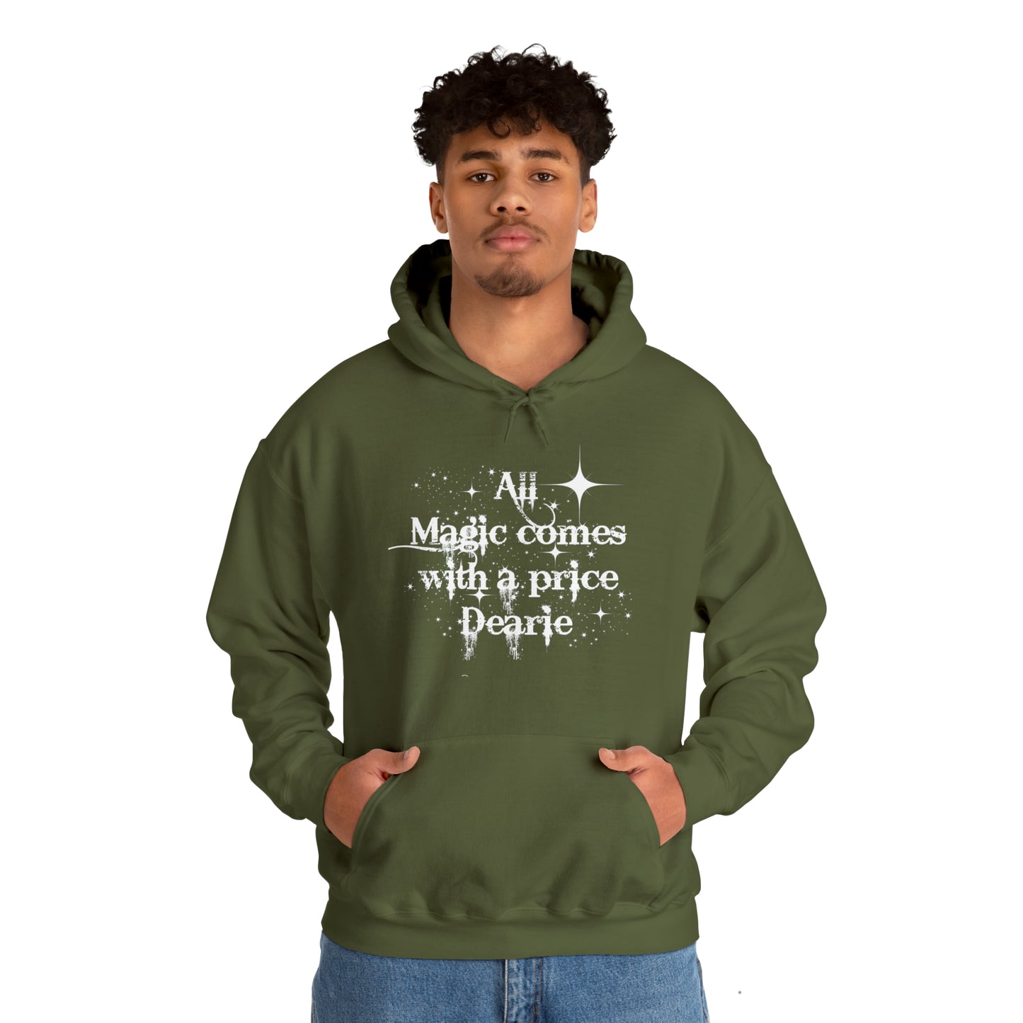 All magic comes with a price Dearie hoodie,OUAT Fan gift, Rumpelstiltskin gift for her, Christmas gift, Unisex Heavy Blend Hooded Sweatshirt