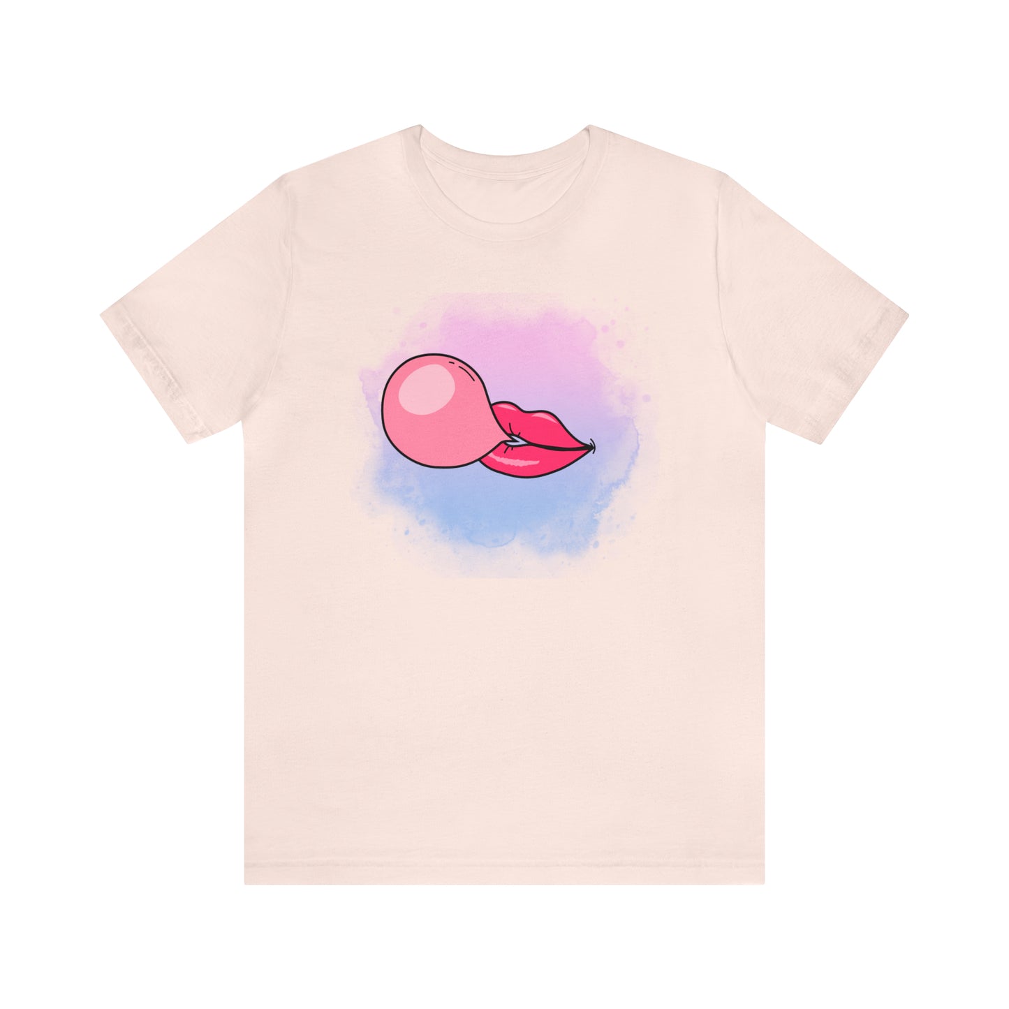 Bubble gum kiss shirt, Pink Gum Shirt, Galantine gift travel shirt, best friend trip, girls vacation trip, Unisex Jersey Short Sleeve Tee
