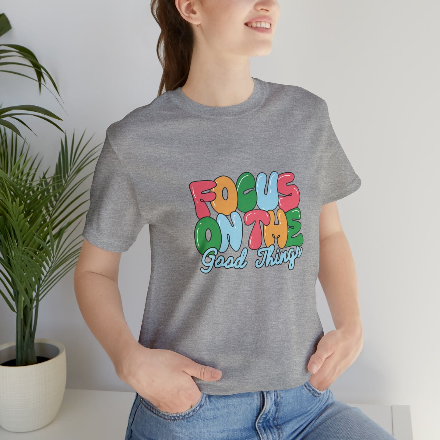 Focus on the good things shirt positive vibes shirt good vibes tee yogawear zen clothes bohemian top Women's Christmas gift for her for him
