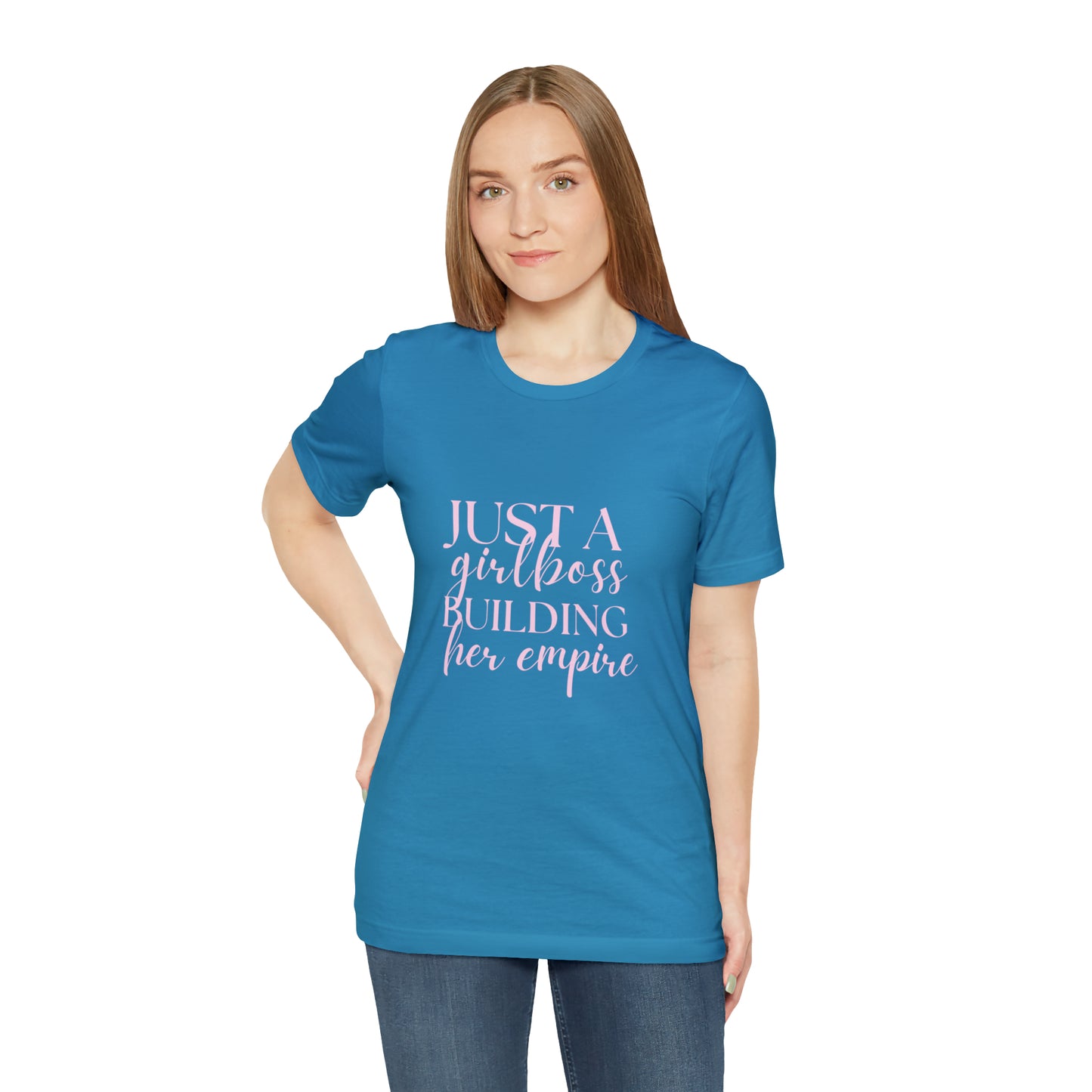 Girlboss shirt, Just a girlboss building her empire tee, Bossbabe sweater, entrepreneur Unisex shirt, vacation shirt, best friend