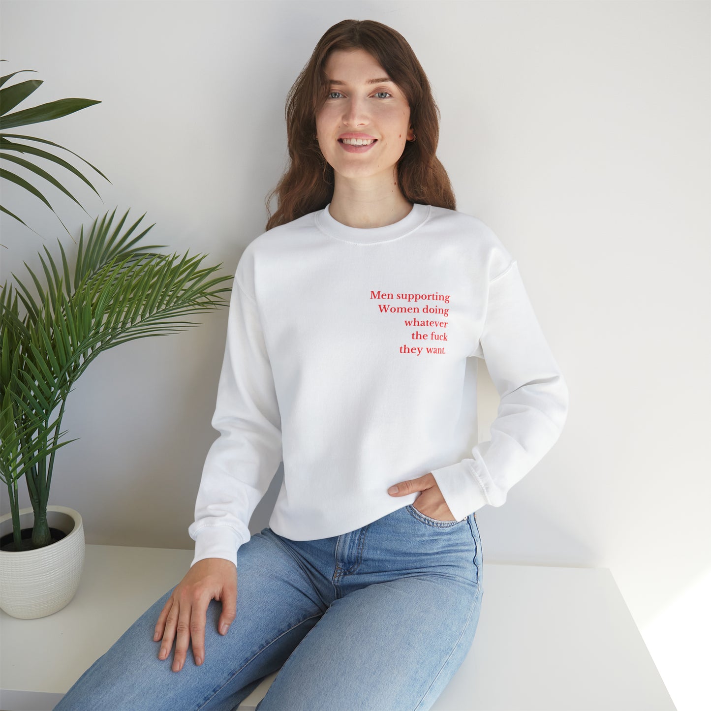 Men supporting women sweater women tights gift for her gift for him Christmas gift