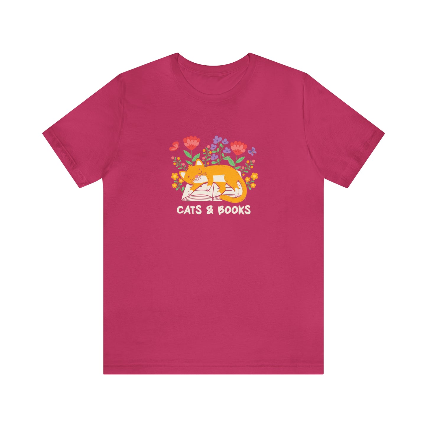 Cat Mom Shirt Cat Lover Tee Cute Book Cat Shirt Floral Book Shirt Book Lover Sweatshirt Reader Bookish Tee Cat Themed Gift For Women for men