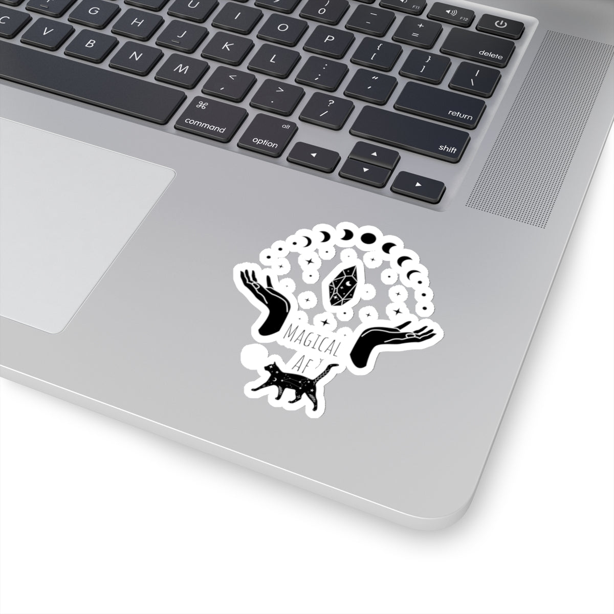 Magical AF sticker bestie sticker motivational witchy stickers fun gift best friend gift Kiss-Cut Stickers Halloween sticker cat self love