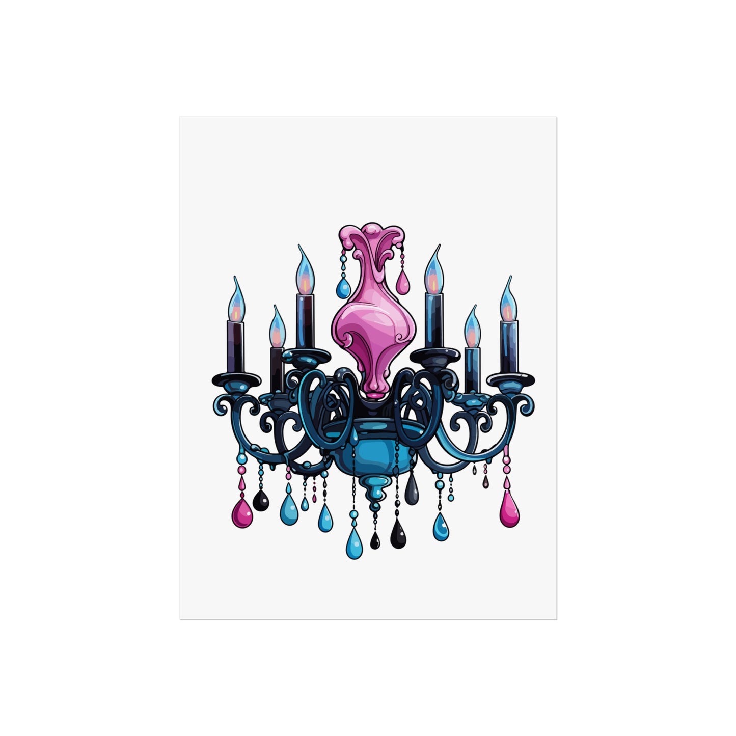 Chic Chandelier Fine Art Poster - Elegant Wall Decor for Home & Office, wall art