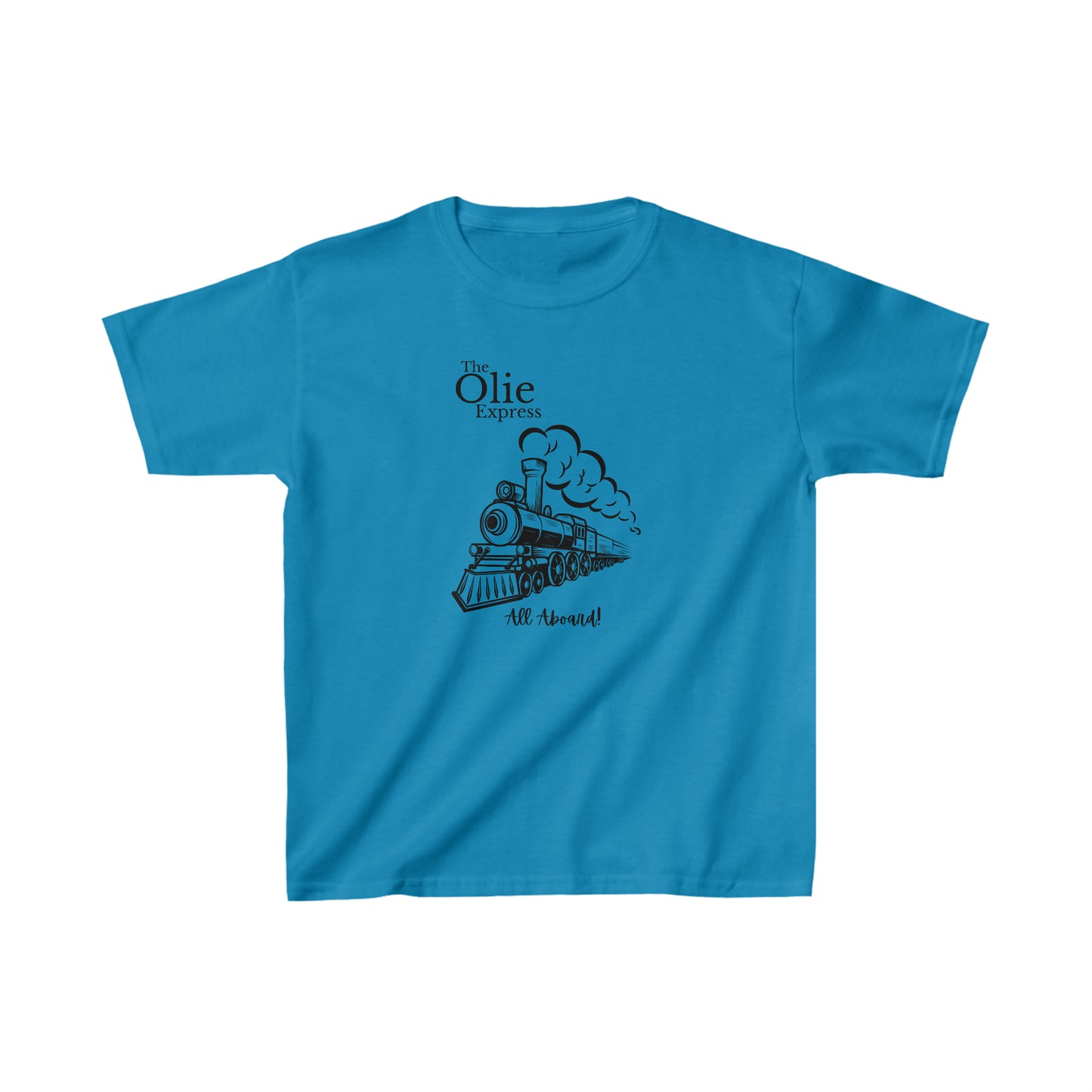 All aboard the train shirt Birthday boy shirts birthday girl shirt Kids Heavy Cotton™ Tee