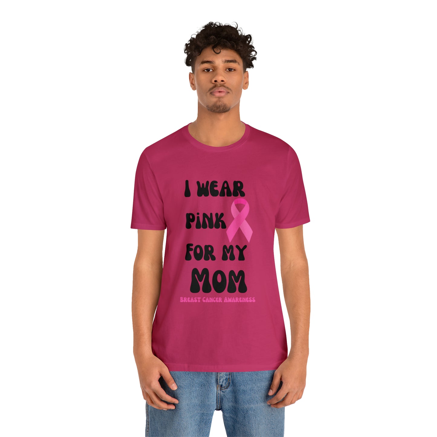 Breast cancer awareness shirt I wear pink tshirt for my mom shirt survivor Shirt October pink awareness Gift Christmas gift