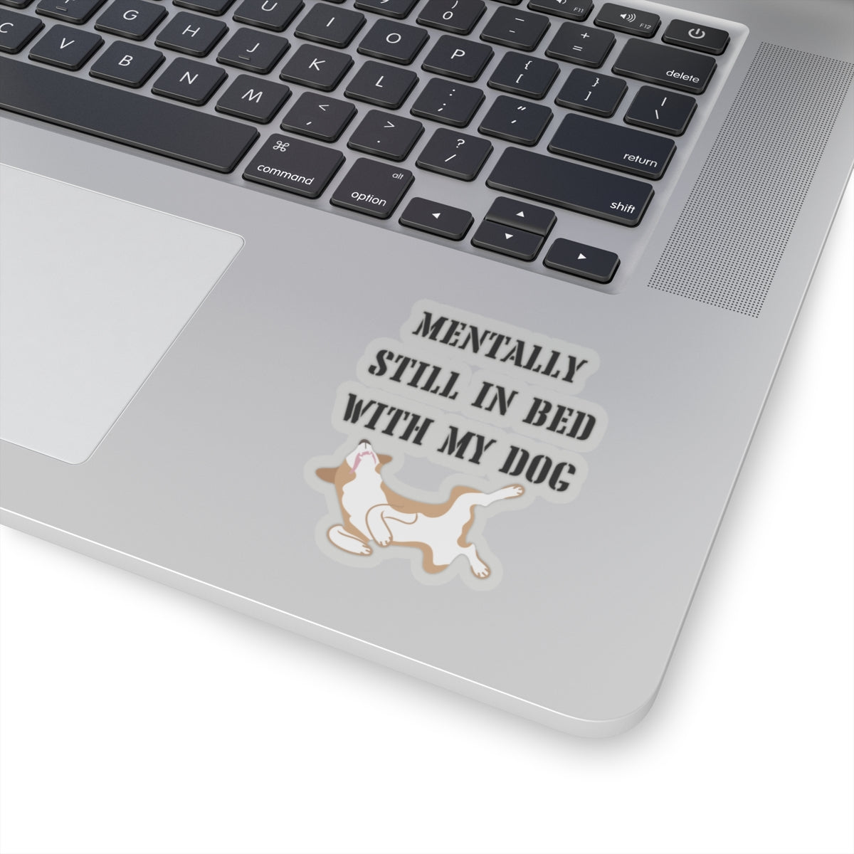 Funny dog lover stickers funny in bed with my dog gift funny bestie gift bestfriend gift Kiss-Cut Stickers sleeping dog Halloween sticker