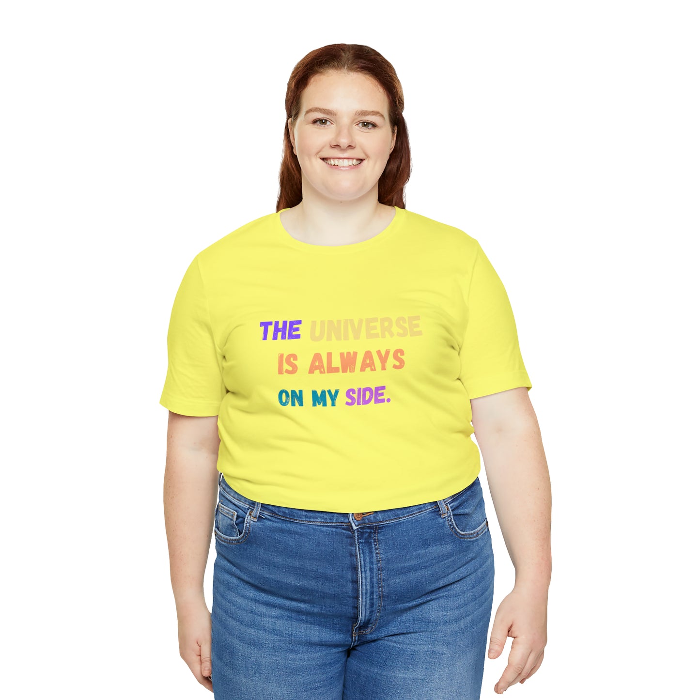 Spiritual shirt universe shirt yogawear gift for him gift for her best friend gift birthday gift Universe is always on my side T-shirt