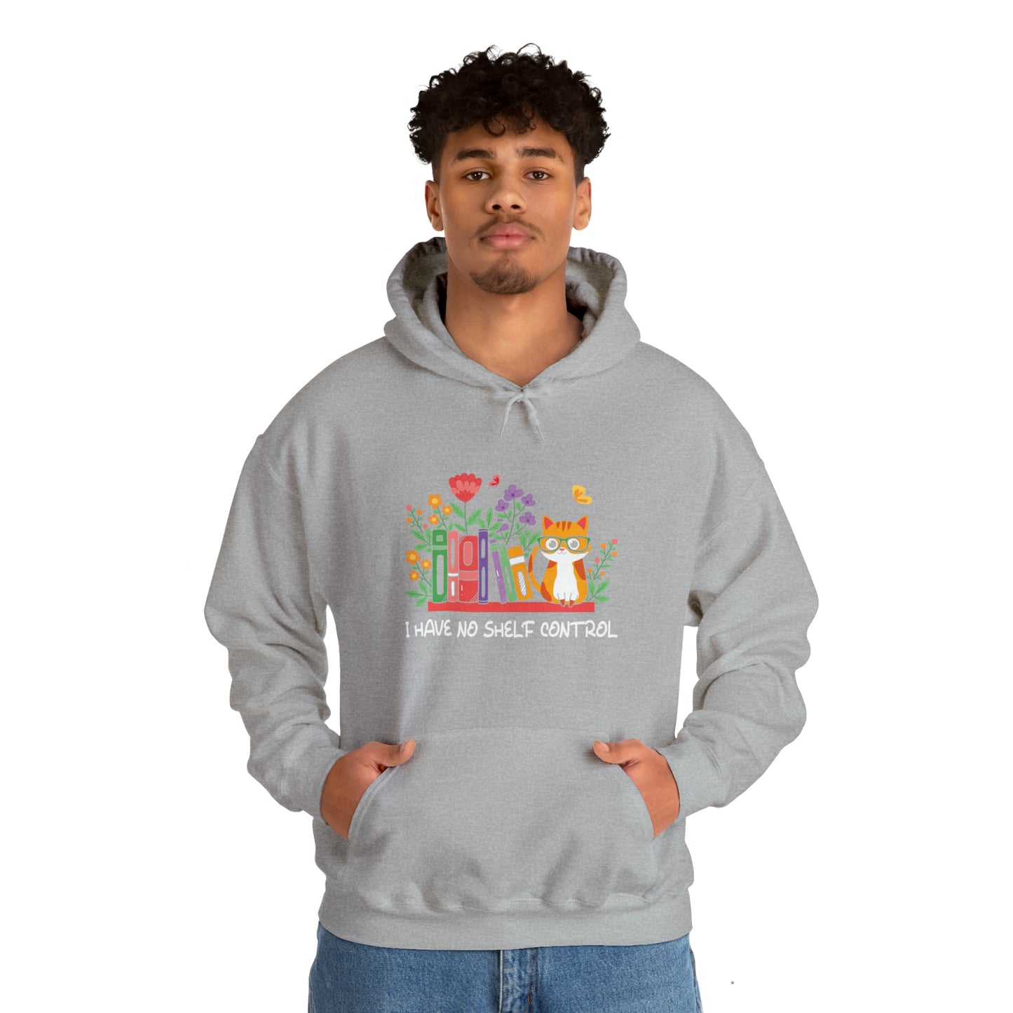 Cat lover hoodie book lover sweater BookShelf control orange cat Shirt Halloween Cat Sweatshirt Gift for Cat Lover Gift for Cat Mom Gift
