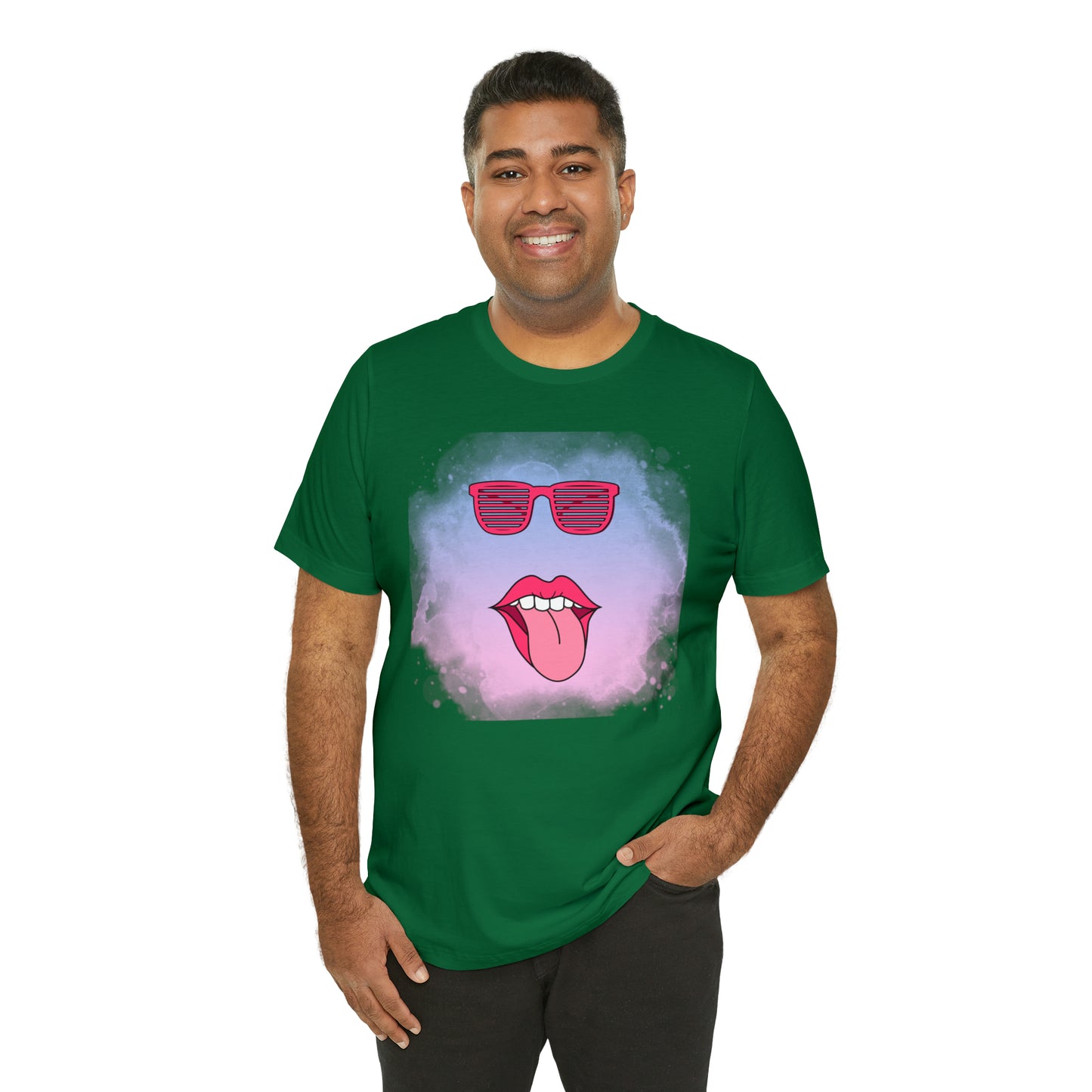 Lip Sunglasses t-shirt, Bubble gum kiss shirt,Pink Gum Shirt,Galantine gift travel shirt,best friend trip,girls vacation trip, Unisex Jersey