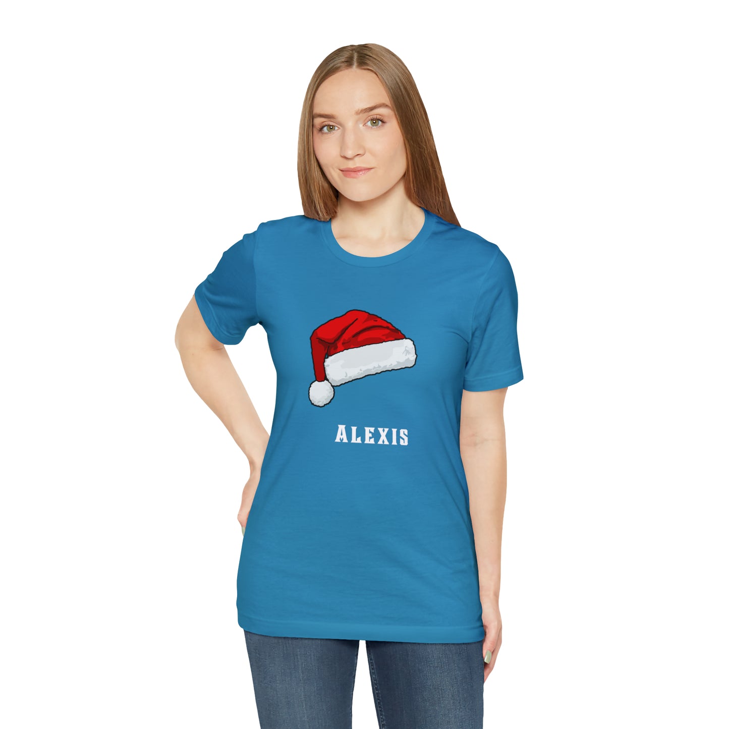 Matching Family Christmas Shirts, Santa claus Hat family tshirts Family Christmas Shirt, Matching Xmas Tees Custom Christmas T shirt photos