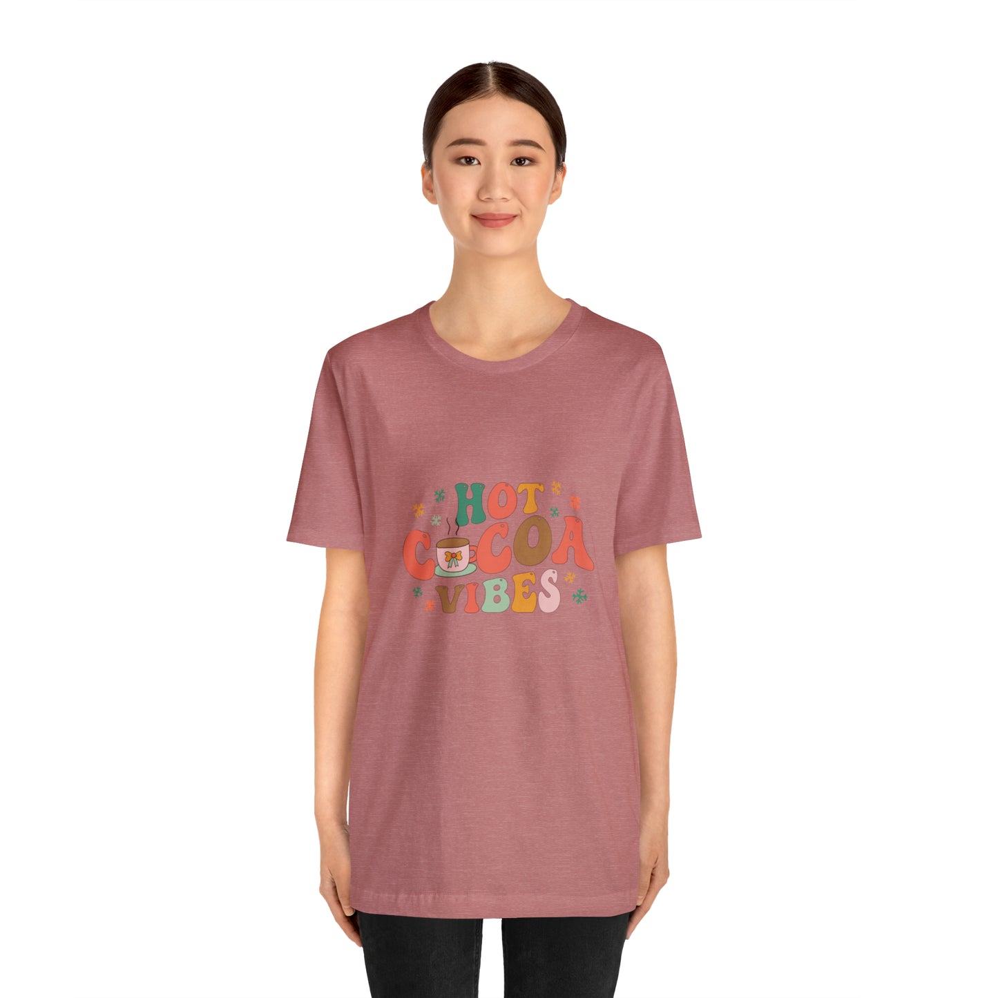 Hot cocoa vibes shirt, Pink autumn vibes Halloween tshirt, Halloween Sweatshirt, spooky T Shirt,Retro Halloween Sweater,Christmas gift
