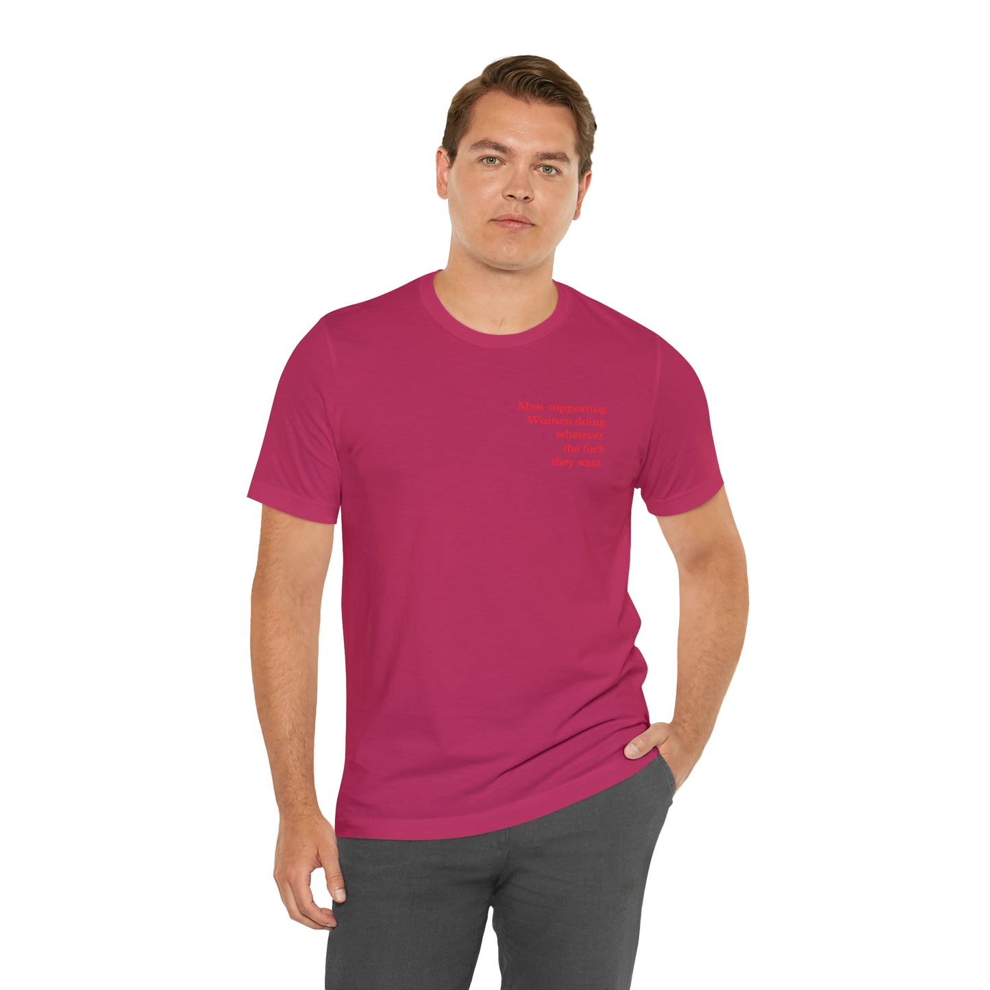 Men supporting women shirt gift for him Christmas gift Party