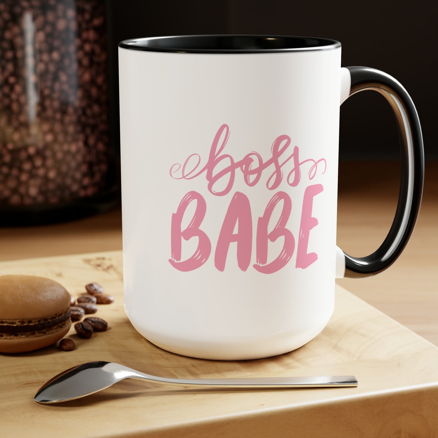 Pink Bossbabe mug Christmas mug gift for mom gift mug Floral mug gift for her Mug funny gift for wife Coffee Mugs Christmas gift 15oz