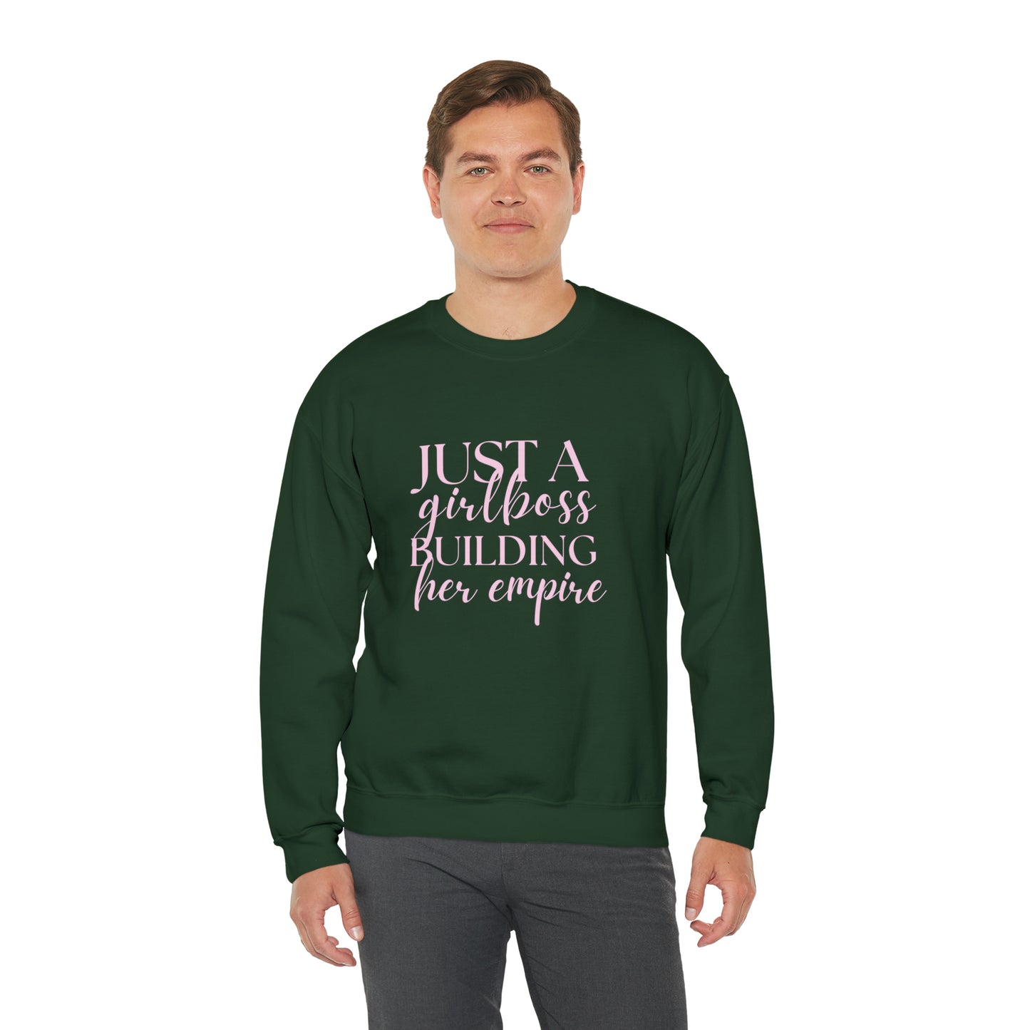 Boss Babe sweatshirt,Girlboss Sweatshirt, Just a girlboss building her empire, Bossbabe sweater,Christmas gift for her,Birthday gift