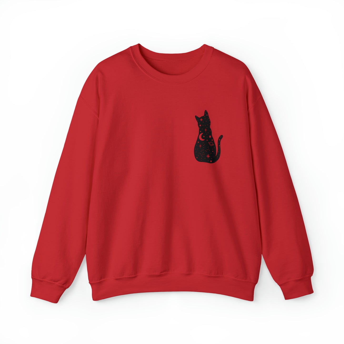 Halloween Sweatshirt Black Cat Shirt Halloween Sweater Halloween Cat Sweatshirt Gift for Cat Lover Gift Black Cat Gift for Cat Mom Gift Moon