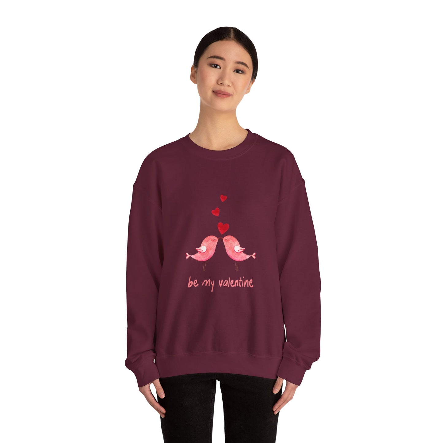 Bird Love sweater be my valentines Day sweatshirt valentines day shirt best friend gift for her Unisex owl sweater Love shirt holiday gift