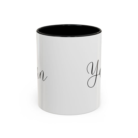 Yarn lover gift black mug Crochet lover gift yarn lover gift knitting gift coffee lover gift tea gift for her gift for him Coffee Mug 11oz