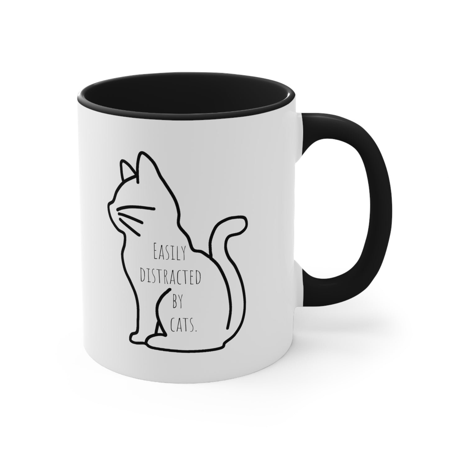 Easily distracted by cats mug 11oz gift Christmas gift for her gift favorite aunt gift coffee lover gift tea gift for her coffee Mug 11oz