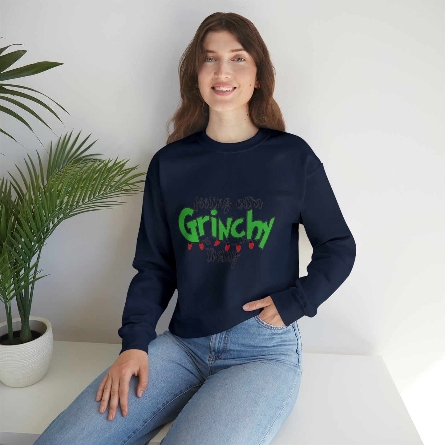 Grinch Christmas Personalized sweater , Christmas sweater,holiday ,Christmas sweatshirt,mama heart Mother's day gift,funny grinch sweatshirt