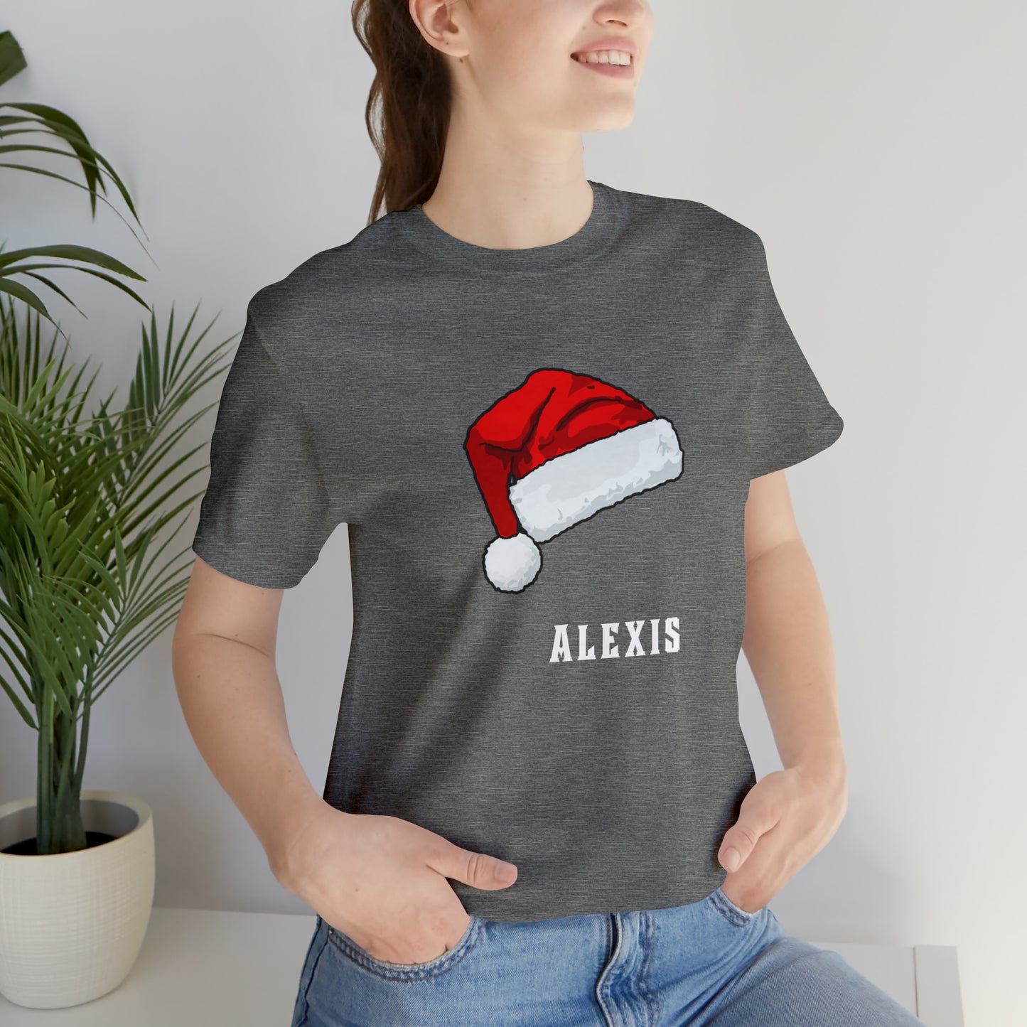Matching Family Christmas Shirts, Santa claus Hat family tshirts Family Christmas Shirt, Matching Xmas Tees Custom Christmas T shirt photos