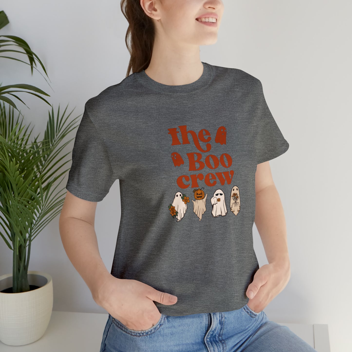 Halloween shirt,The boo crew tee,Hey boo ghost Halloween tshirt,Halloween Sweatshirt,Spooky Season T Shirt,Halloween Sweater,Christmas gift