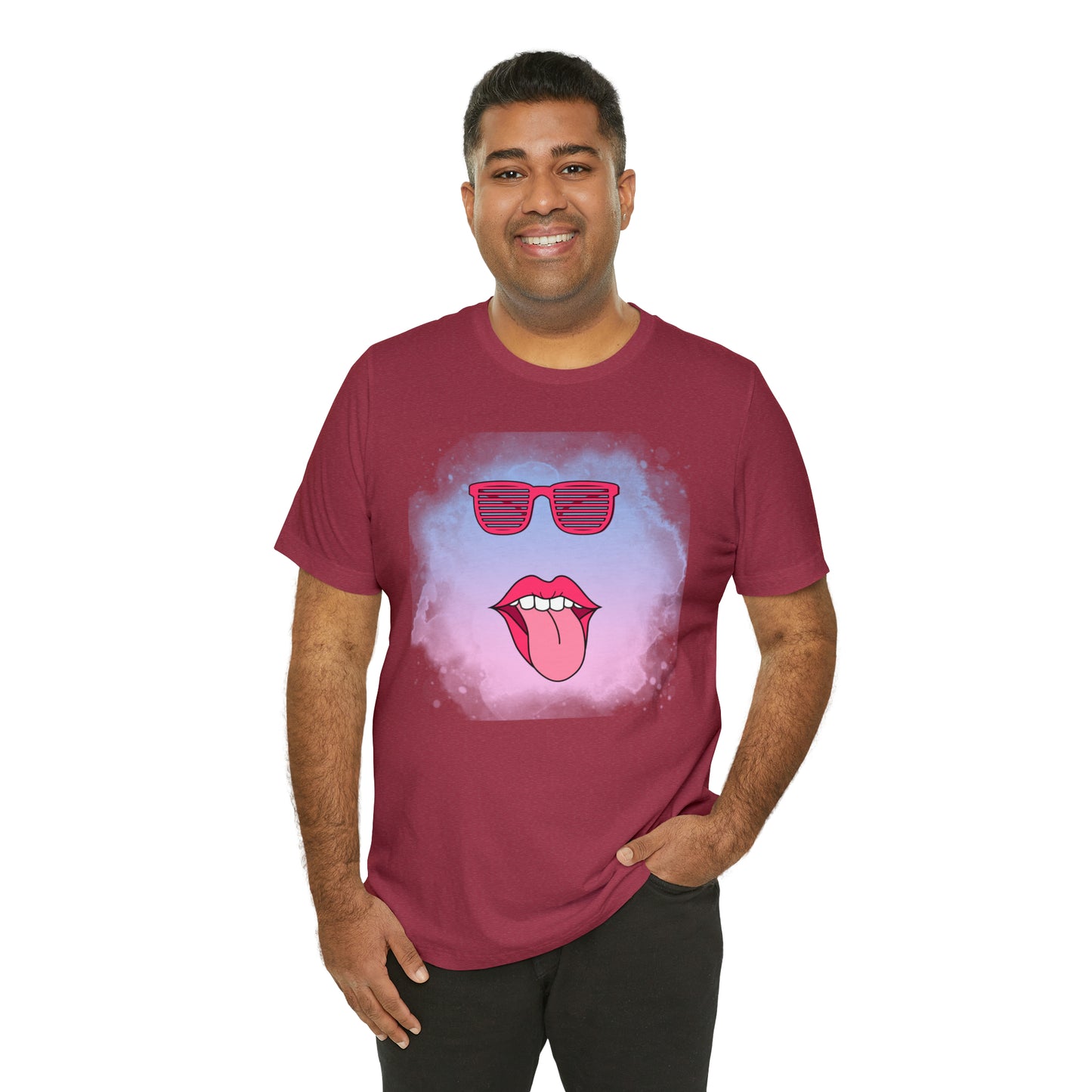 Lip Sunglasses t-shirt, Bubble gum kiss shirt,Pink Gum Shirt,Galantine gift travel shirt,best friend trip,girls vacation trip, Unisex Jersey