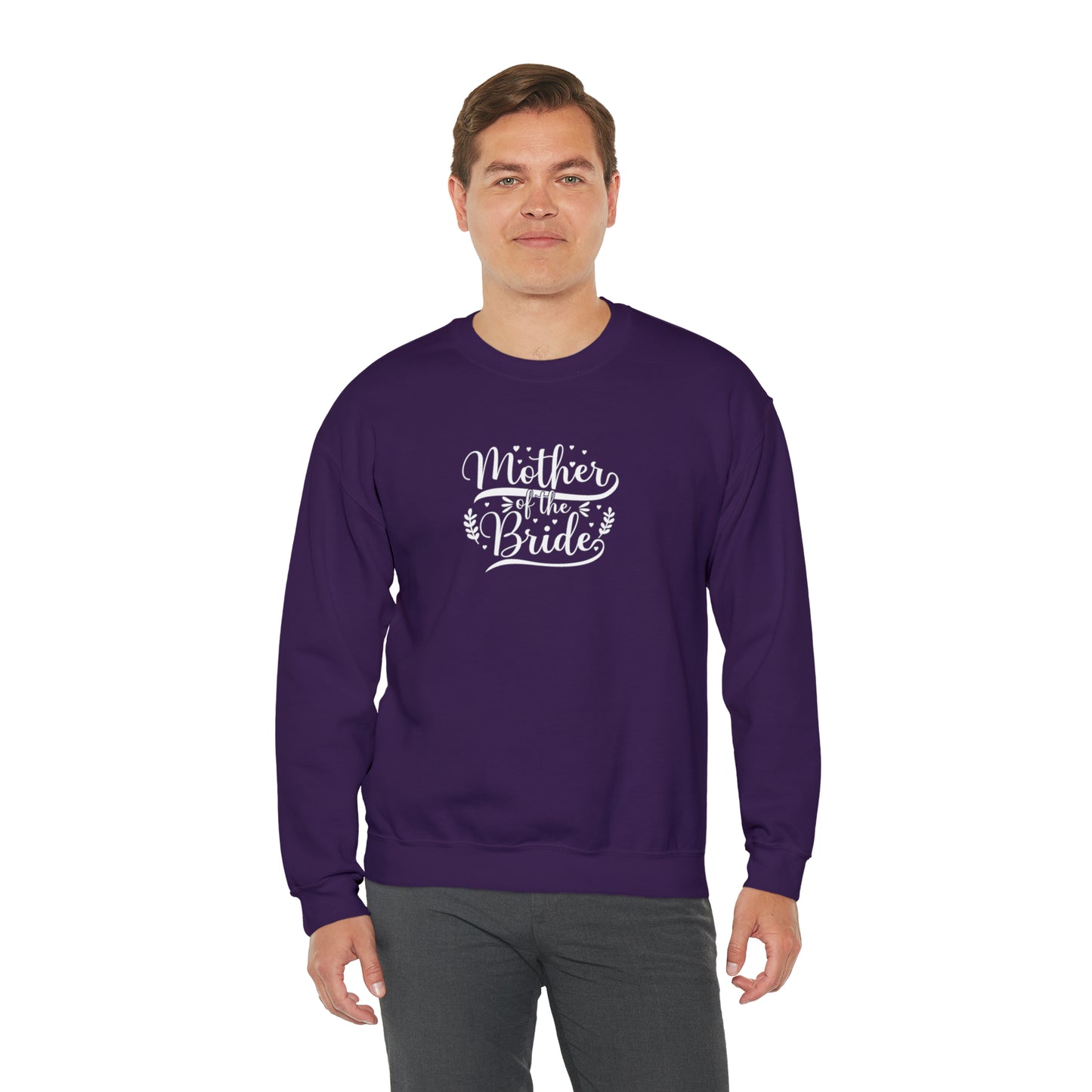 Mother of the bride sweatshirt, Red wedding attire, gift for Mom, bridal party clothes, yoga wear for her, for him, Birthday gift for her