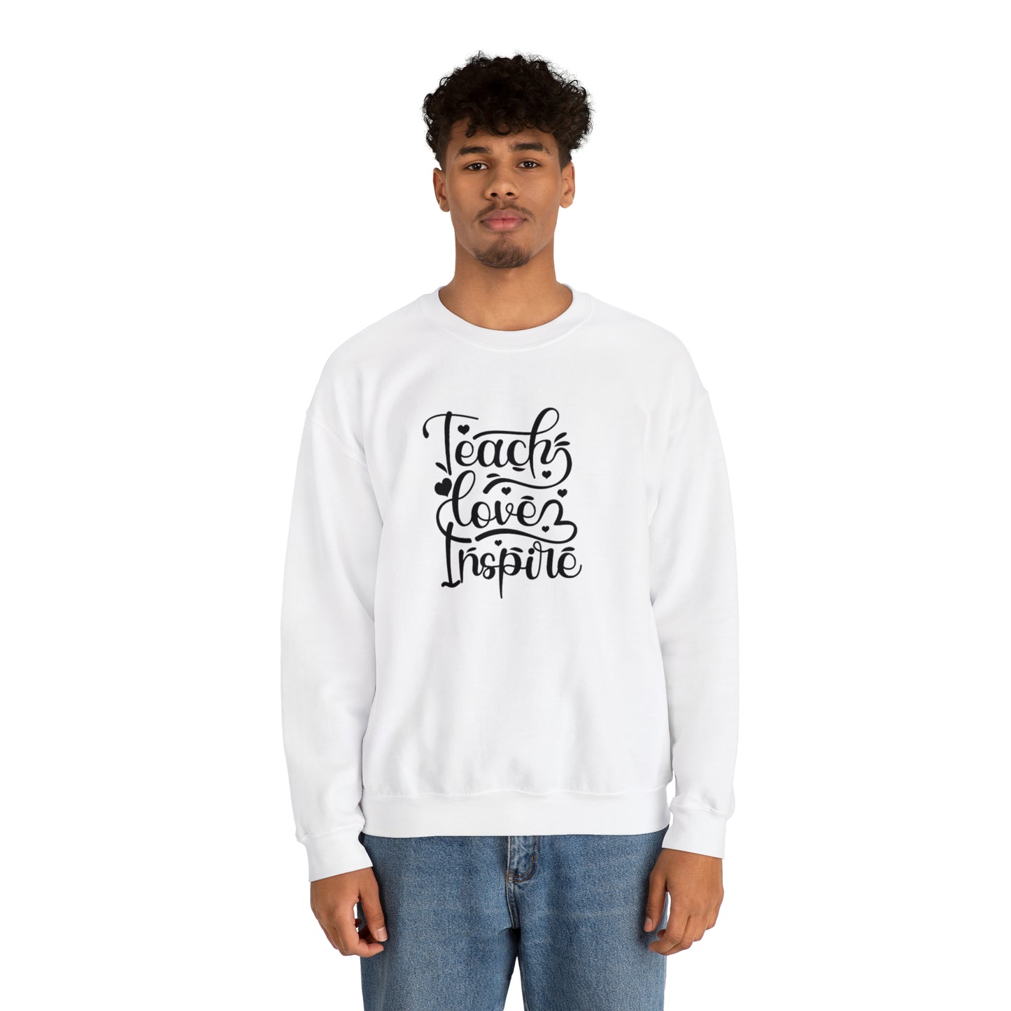 Teach love inspire sweater, Do what makes you happy Sweatshirt, Teacher mode shirt, Christmas Sweater, Christmas Crewneck, Holiday g